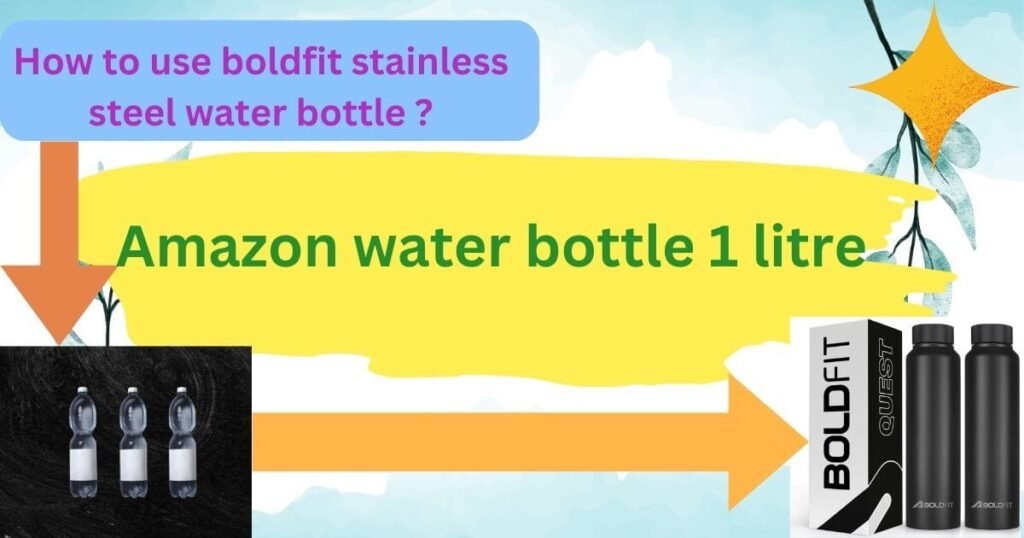 Amazon water bottle 1 litre.